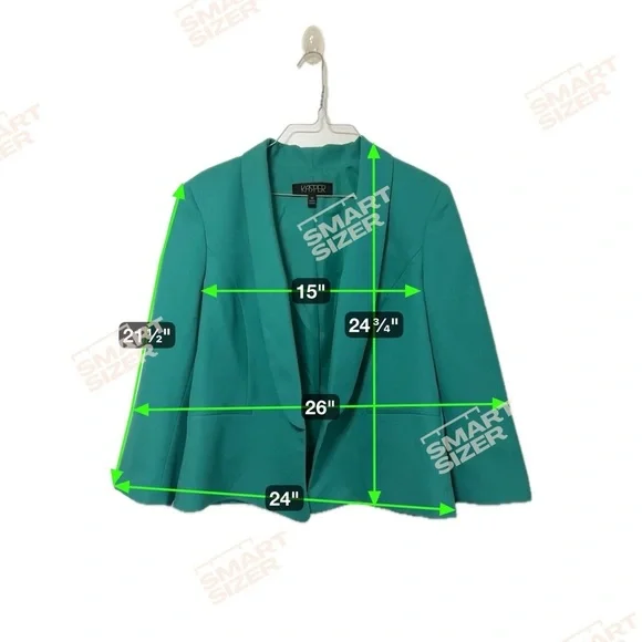 Kasper Blue Blazer with Shawl Collar - Picture 6 of 6